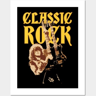 Classic Rock - 70s Rock Guitarist - Guitar Player Posters and Art